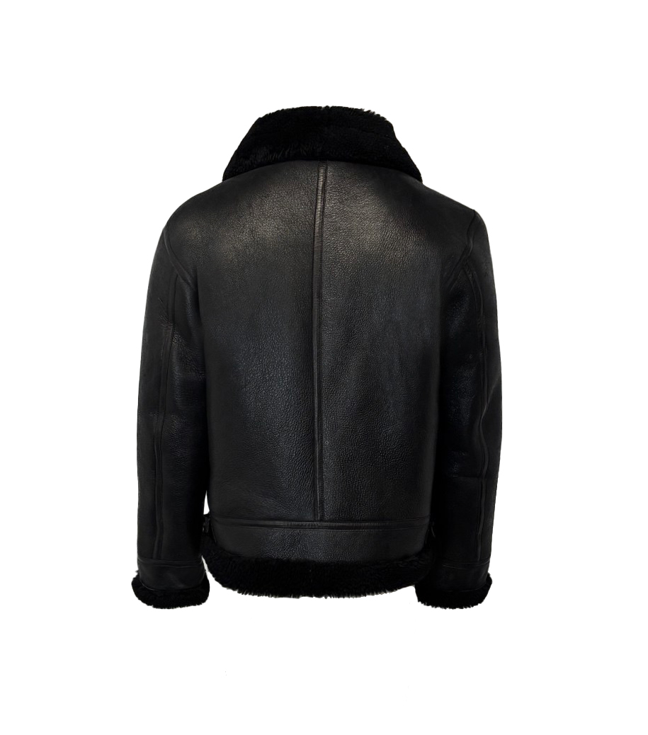 Redskins echte lammy coat heren zwart-Reagan - bestel bij BK Leder Redskins echte lammy coat heren zwart-Reagan - Afbeelding 3