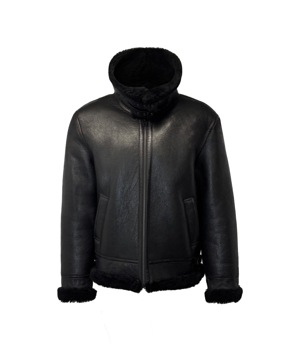 Redskins echte lammy coat heren zwart-Reagan - bestel bij BK Leder Redskins echte lammy coat heren zwart-Reagan - Afbeelding 4