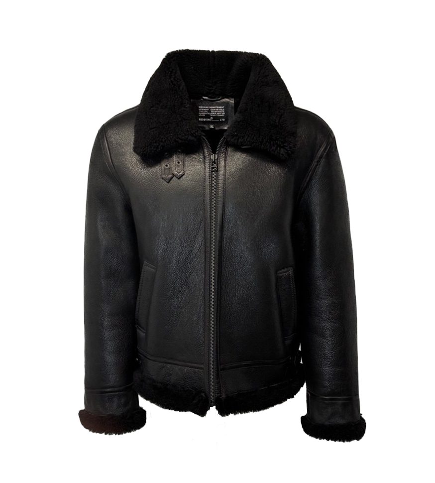Redskins echte lammy coat heren zwart-Reagan - bestel bij BK Leder Redskins echte lammy coat heren zwart-Reagan