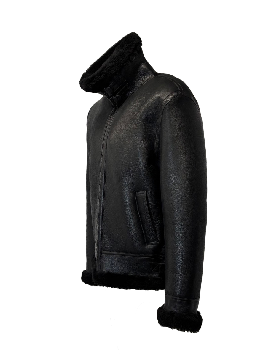 Redskins echte lammy coat heren zwart-Reagan - bestel bij BK Leder Redskins echte lammy coat heren zwart-Reagan - Afbeelding 5