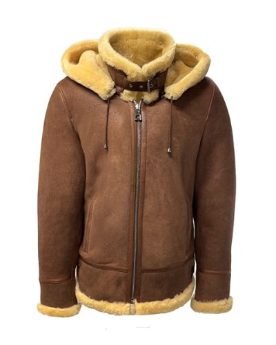 Lammy coat heren bruin echt lamsvacht -Siberië – - bestel bij BK Leder Lammy coat heren bruin echt lamsvacht -Siberië -