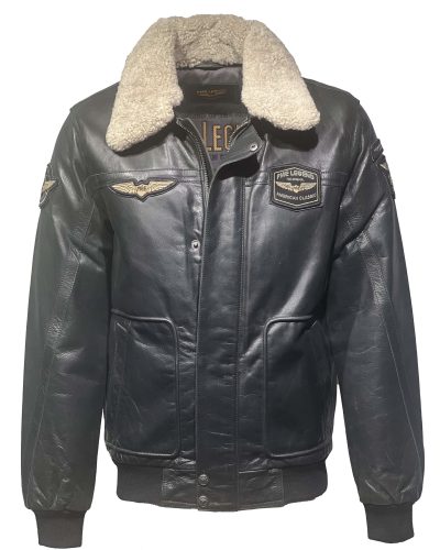ZWARTE HUDSON LEREN JAS PME Legend jacket van 100% buffelleer bestellen - BK Leder