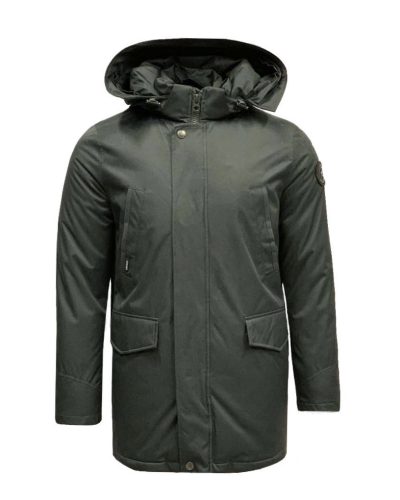 Airforce Heren Winterjas – Herringbone Slimfit Parka – Metal Grey bestellen - BK Leder