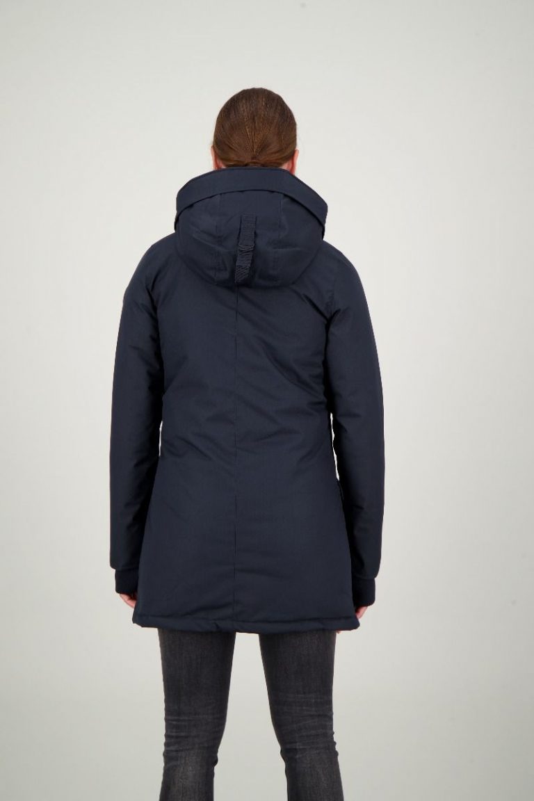 Airforce Dames Winterjas Slimfit Herringbone Parka Dark Navy Blue