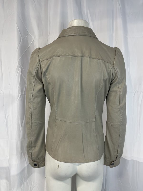 Dames Crème Leren Blouse - Sevilla - Afbeelding 2