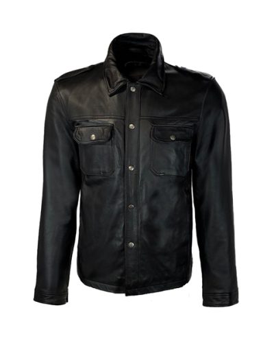 Leren heren blouse- Cello - bestel bij BK Leder Leren heren blouse- Cello