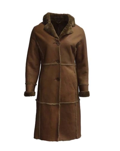 Lams dames cognac lams 100 procent lams vacht coco
