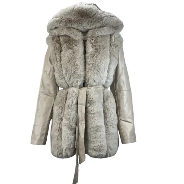 Dames Beige Winterjas – Hanora bestellen - BK Leder