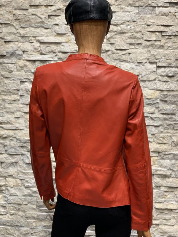 Dames rode leren zomerjas -Mona bestellen - BK Leder