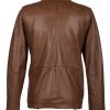 Cognac bruine leren herenjas met suède voering – BK Leder Cognac bruine leren herenjas met suède voering – BK Leder