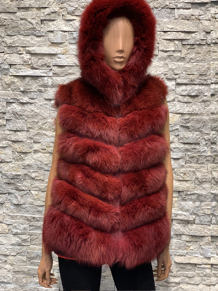 Afbreken Potentieel kop Rood dames bont vest vossenbont – BK Leder