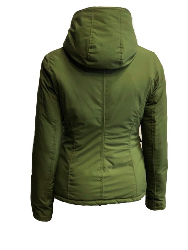 Winter jas groen dames Linda bestellen - BK Leder