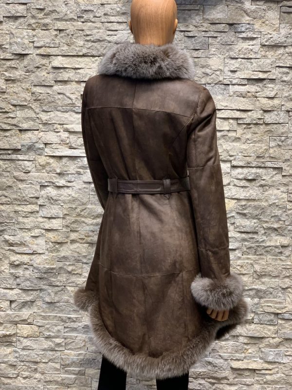 Lammy coat parka dames achterkant