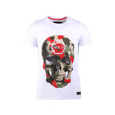RED DEAN RICH - T-SHIRT ARMY SKULL - RED