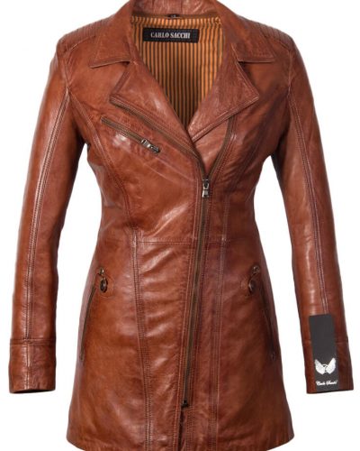 Jassen kopen online? Gratis verzending! – BK Leder Leather Palace dames leren jas cognac