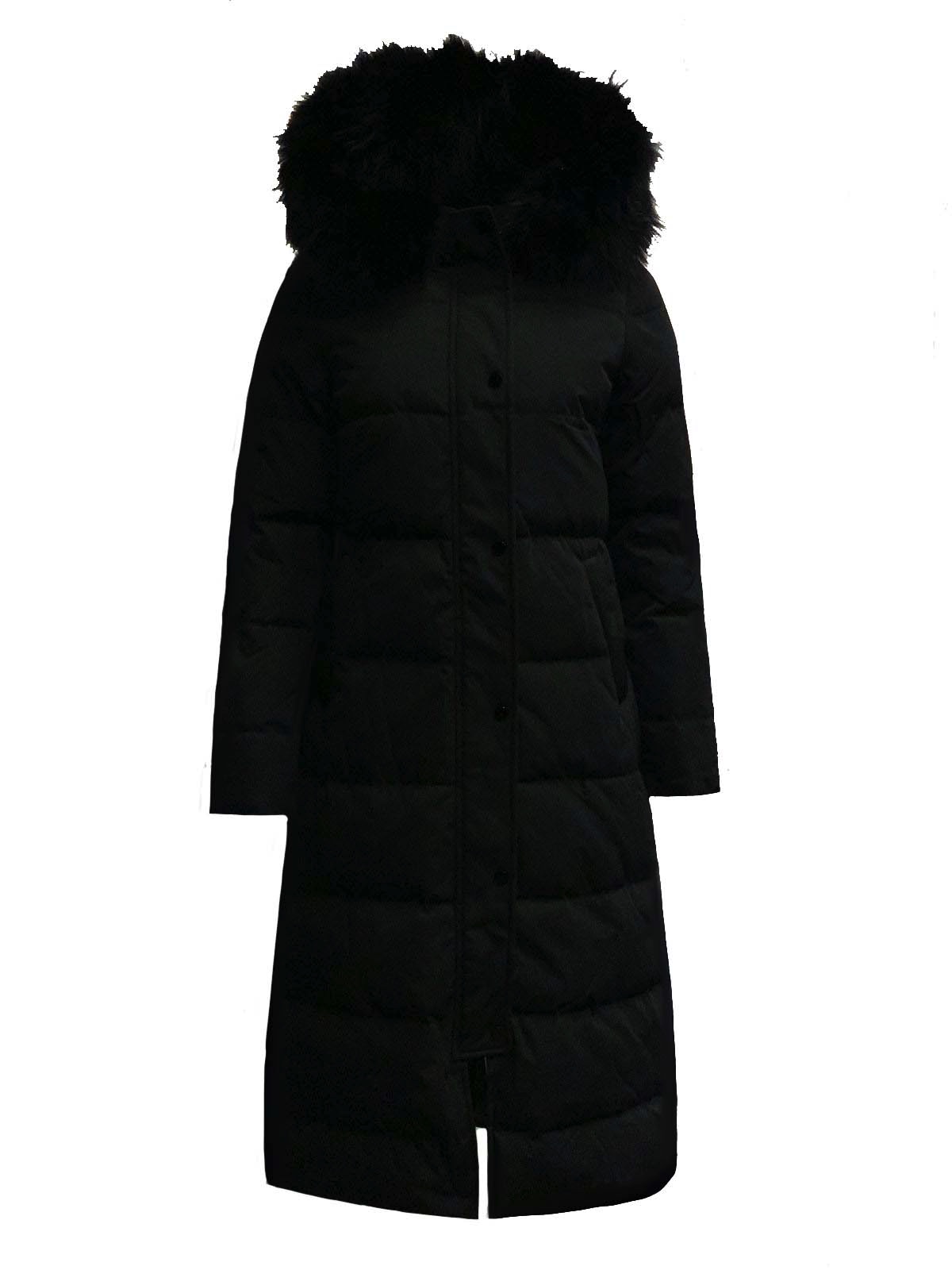 Zwarte lange winterjas -Dakata BK Leder