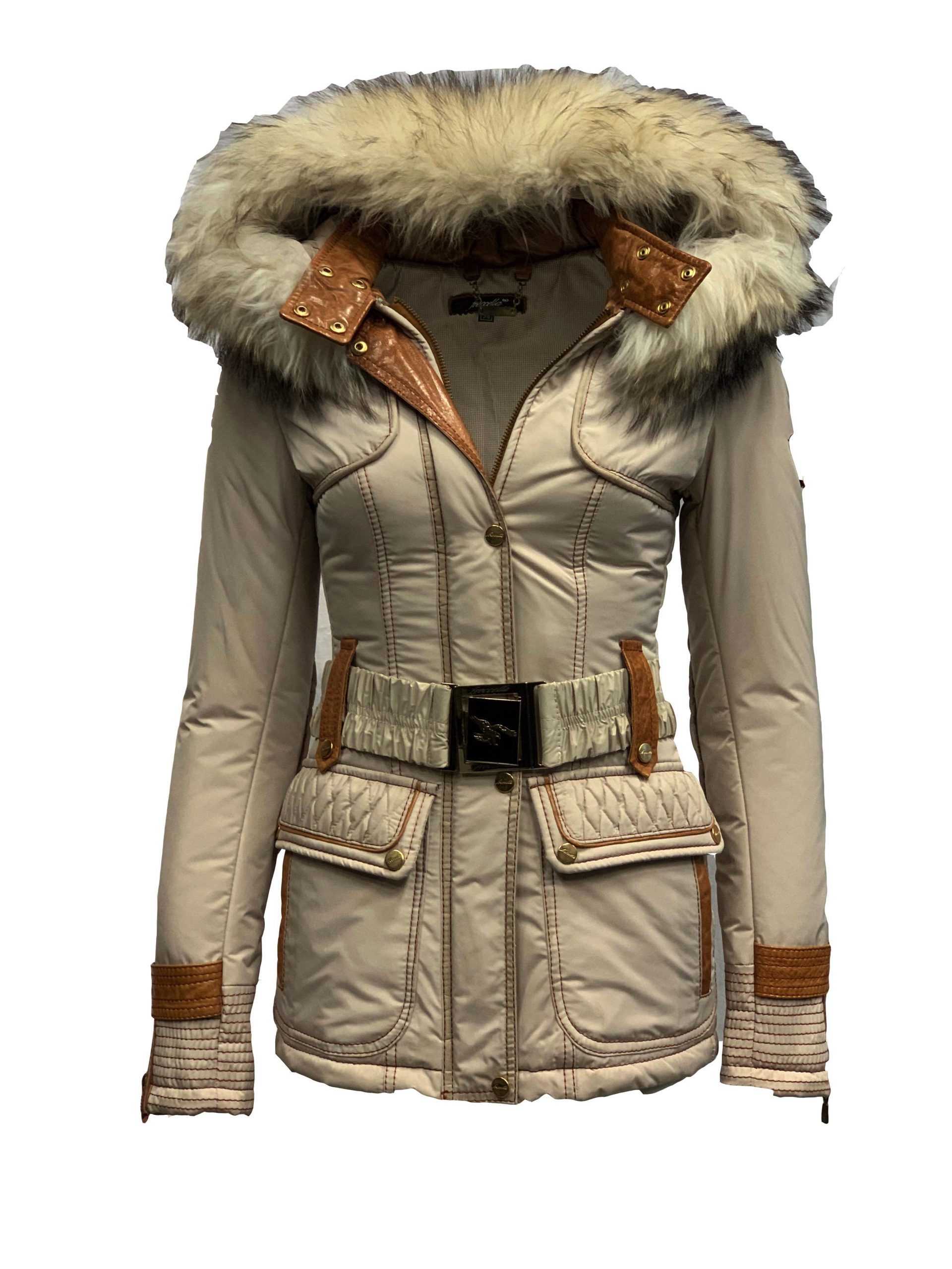 Komst instant Onderdrukker Frocella dames jas met bontkraag beige-attila – BK Leder