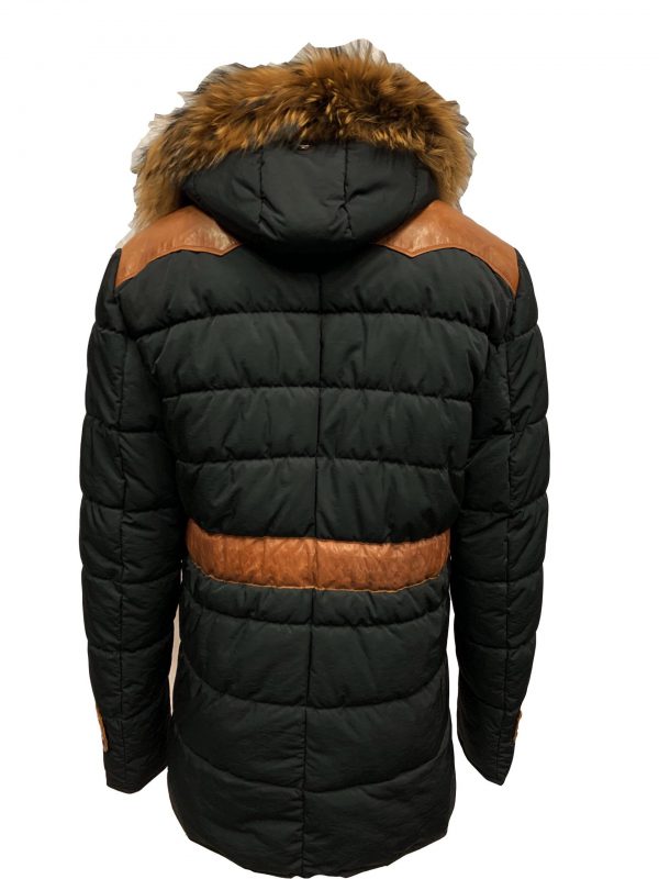 Heren winter jas met bontkraag – pariso bestellen - BK Leder