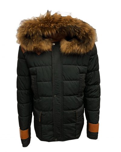 Heren winter jas met bontkraag – pariso bestellen - BK Leder