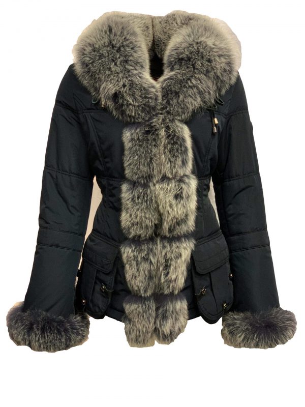 Winter jas met vosbont-Vostana bestellen - BK Leder