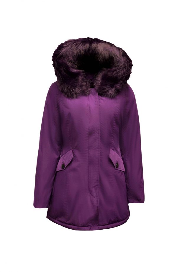 Dames paarse winterjas -Canada bestellen - BK Leder