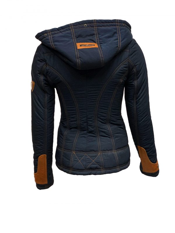 Dames winter jas met bontkraag- layatta bestellen - BK Leder
