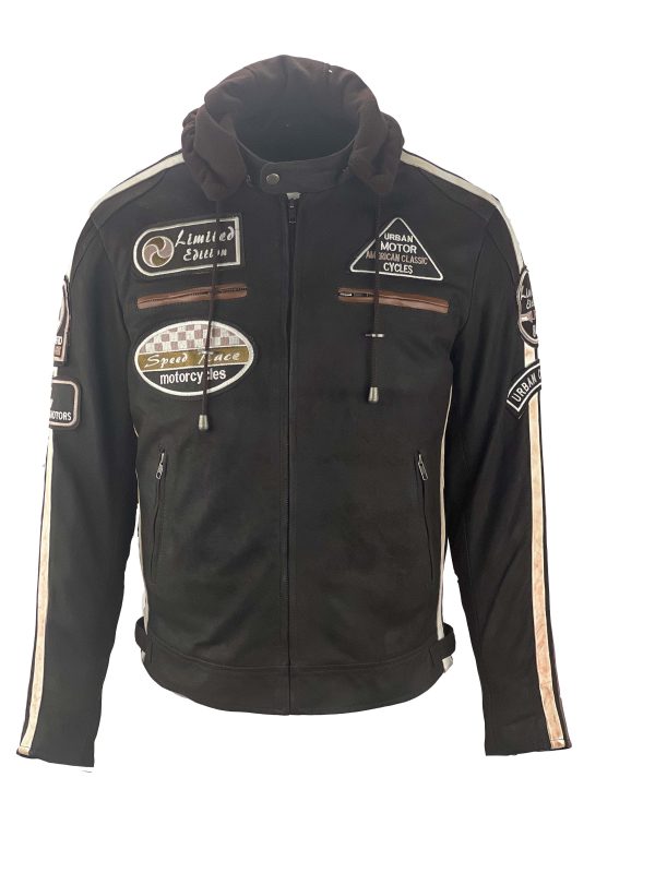 Bruine heren winter motorjas -Danilo bestellen - BK Leder