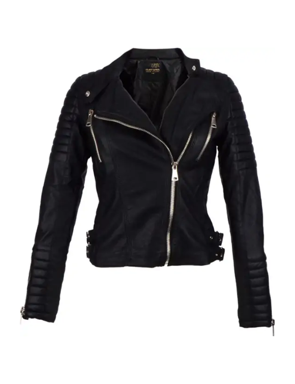 Dames Kunst leren bikerjas -Mara