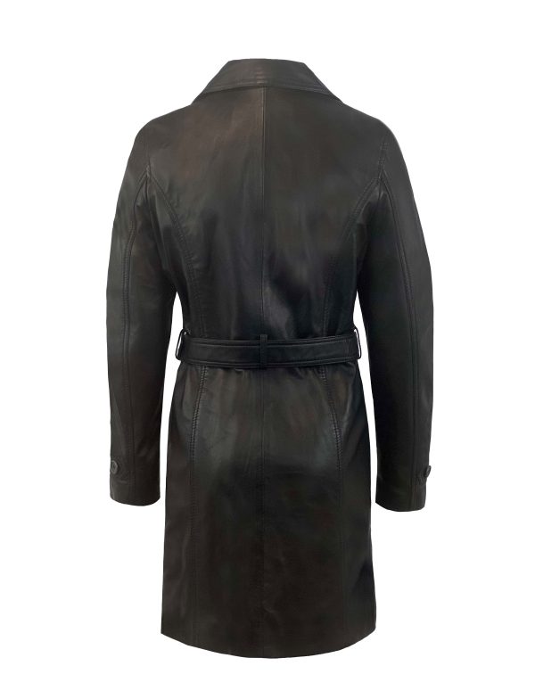 Leren jas dames zwart dubbel rijknopen-Almere bestellen - BK Leder
