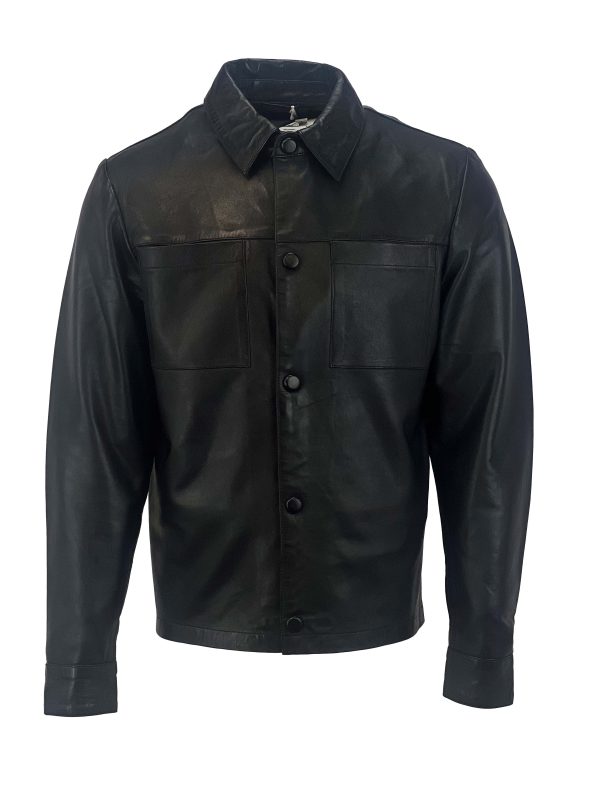 Leren heren jas biker zwart-Missouri - Afbeelding 2