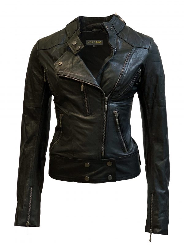 Leren jas dames zwart biker-noratto bestellen - BK Leder