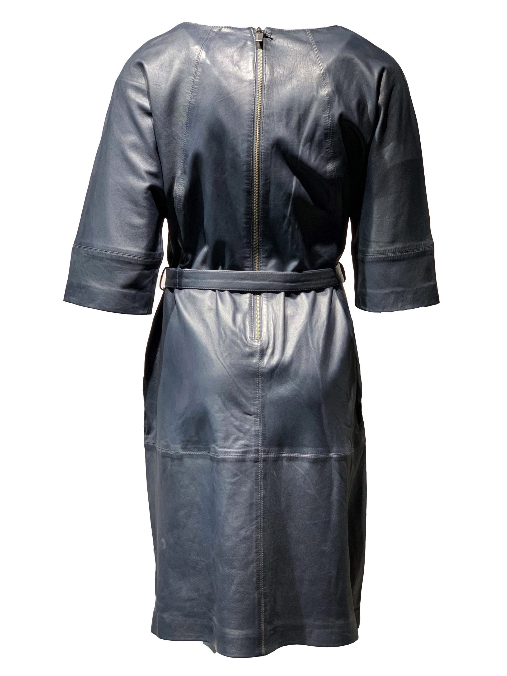 Leren jurk grey Novaleto – BK Leder