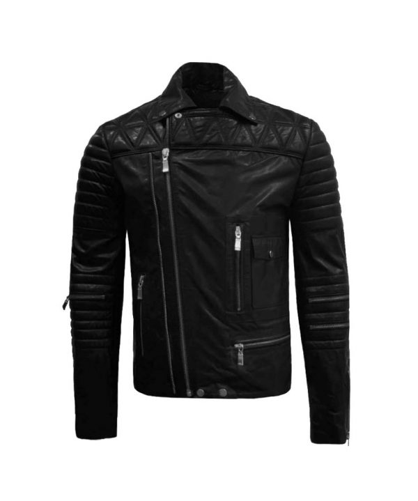 Zwarte heren leren jas -Romeo bestellen - BK Leder