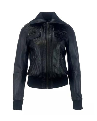 Motor leren jas dames-Normado