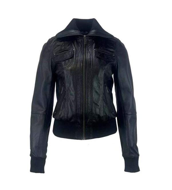 Motor leren jas dames-Normado