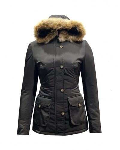 Zwarte dames 4-pocket winterjas -Ina bestellen - BK Leder