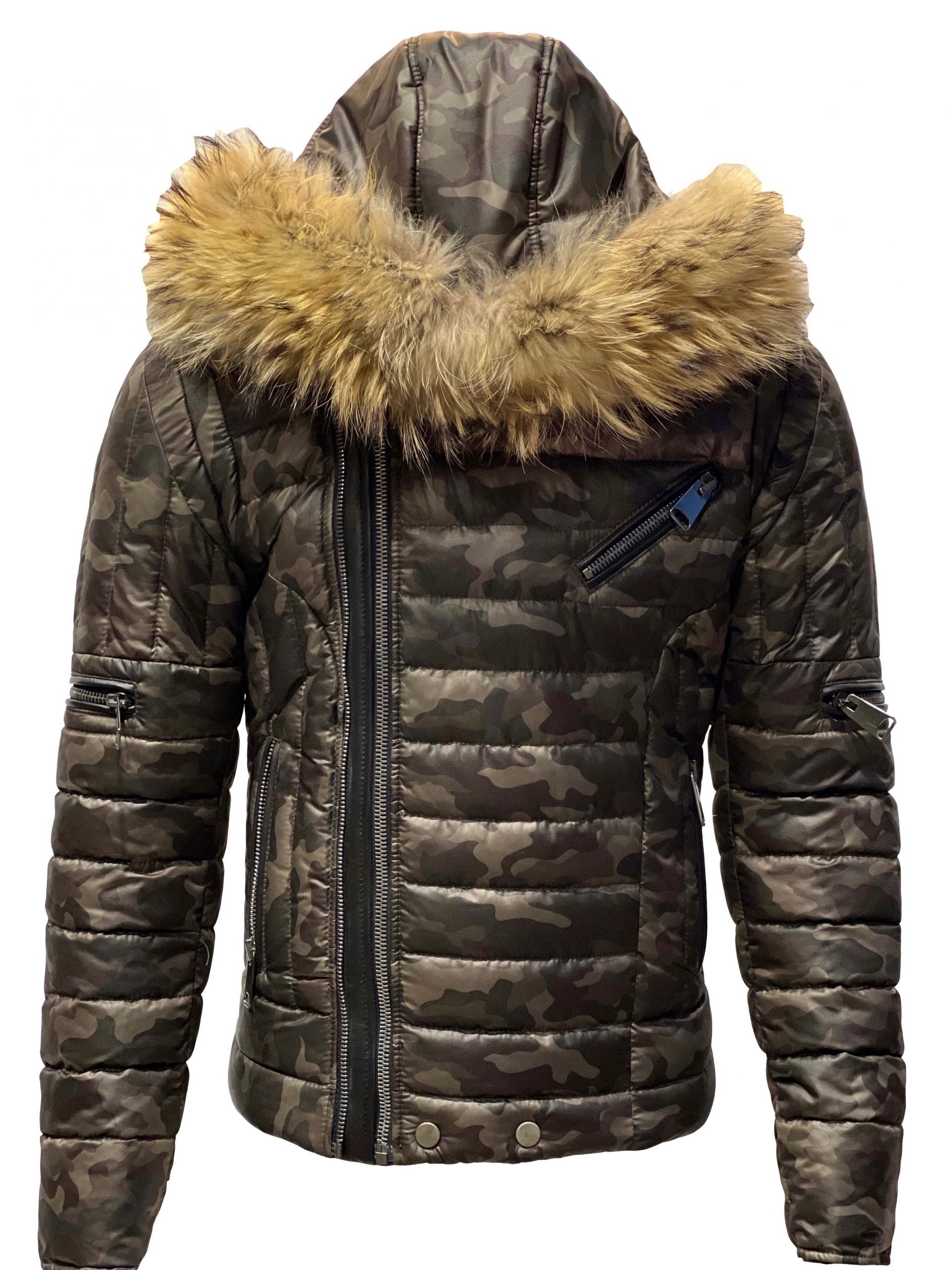 tekort gemakkelijk George Bernard Heren camouflage winter jas dubbele rits – BK Leder