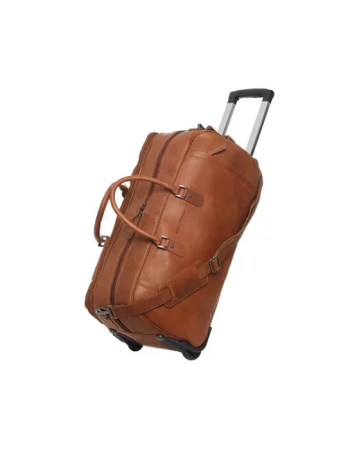 Leren Trolleykoffer Cognac New York - bestel bij BK Leder Leren Trolleykoffer Cognac New York