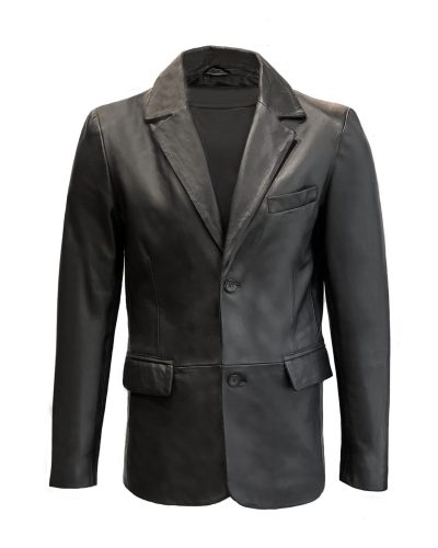 Zwart leren blazer -Carlo bestellen - BK Leder