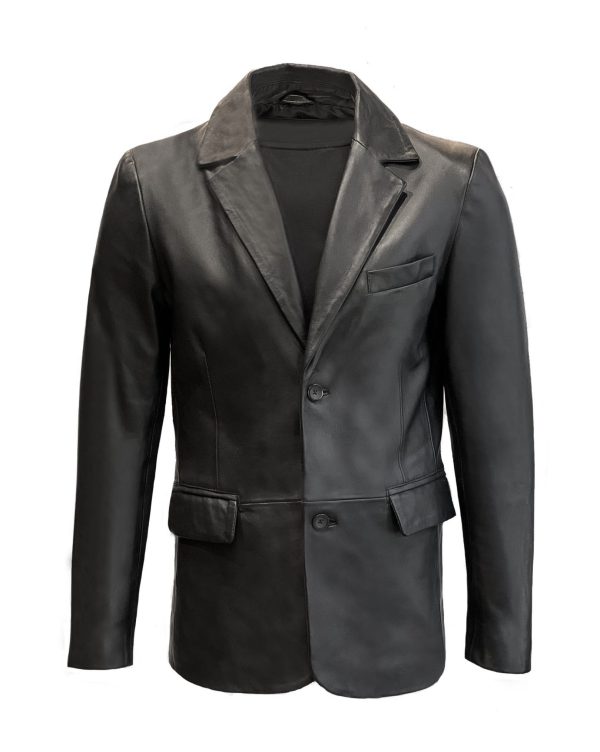 Zwart leren blazer -Carlo bestellen - BK Leder