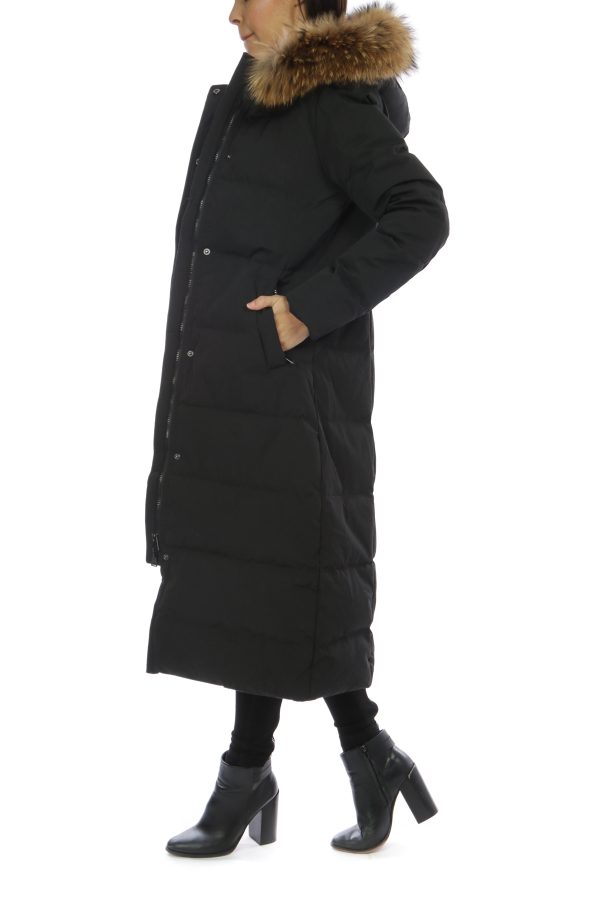 Dames zwarte lange winterjas -Dakata bestellen - BK Leder