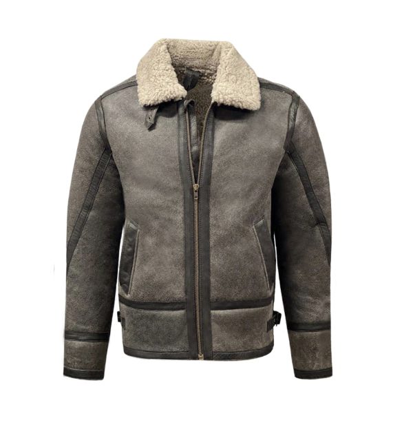 Heren antraciet lammy coat -Antarctica bestellen - BK Leder