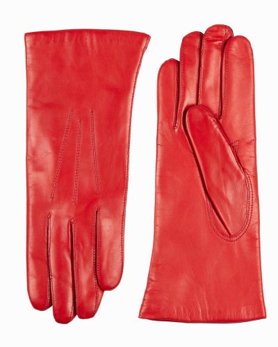Dames rode leren Laimböck handschoenen -Dublin bestellen - BK Leder