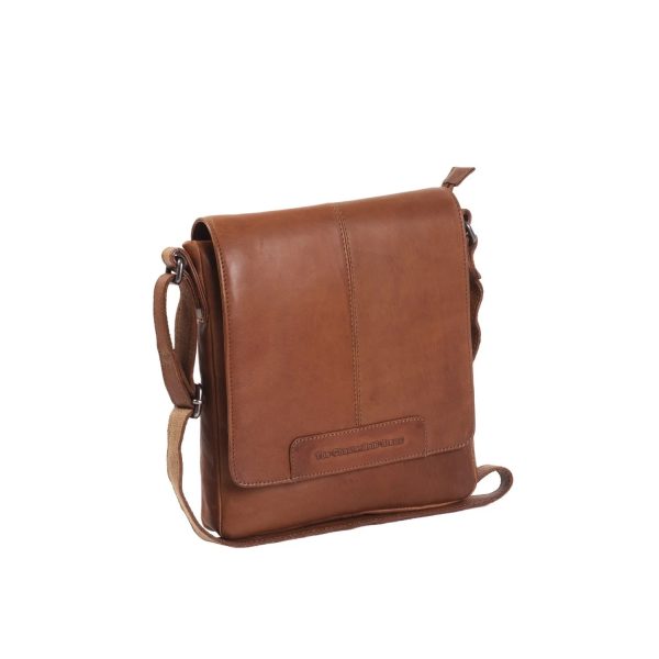 Leren Schoudertas Cognac - Bodin