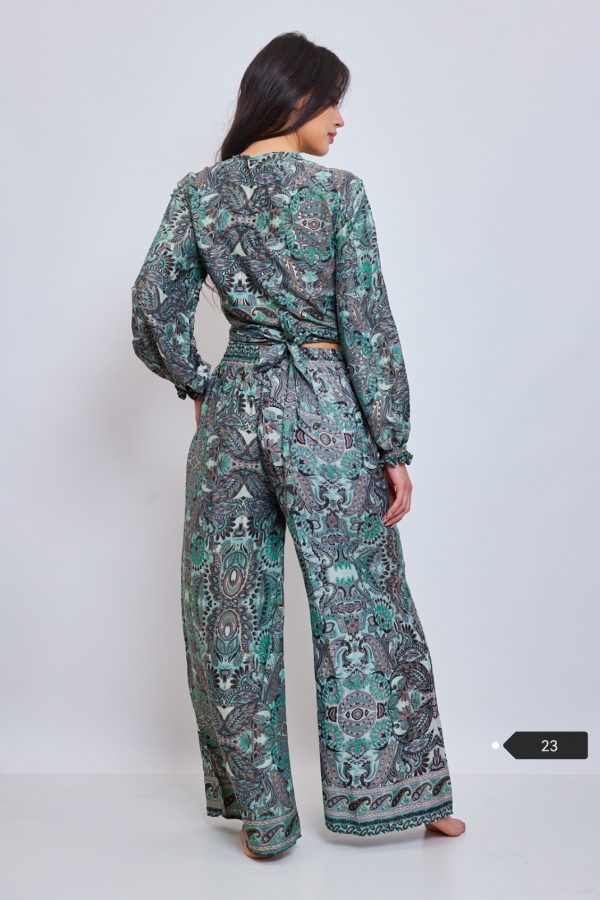 Dames Turquoise Bohemian Set -Leyana bestellen - BK Leder