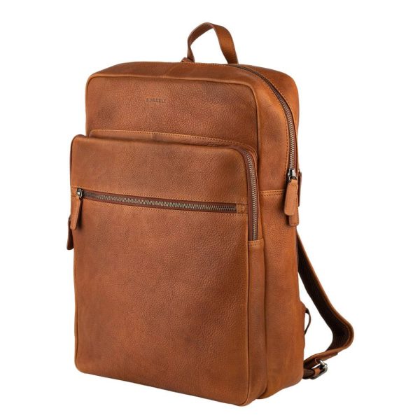Burkley Rugtas Backpack – Zwart – Bruin – Cognac bestellen - BK Leder