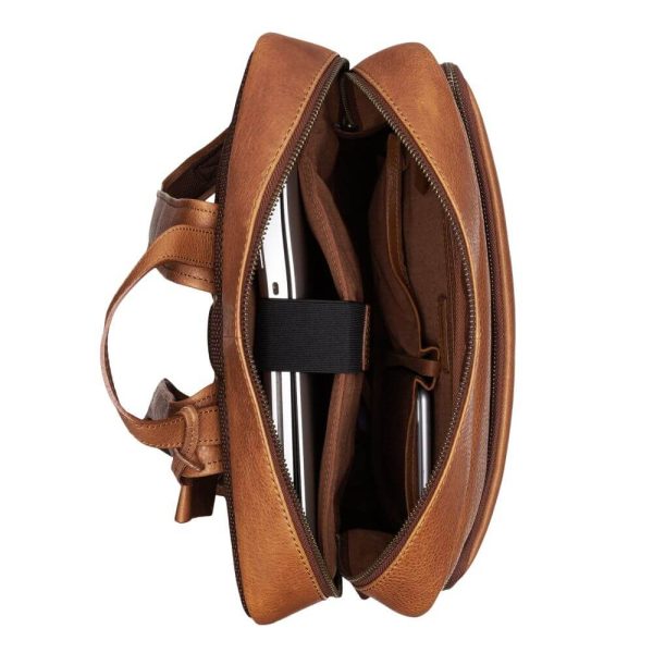 Burkley Rugtas Backpack – Zwart – Bruin – Cognac bestellen - BK Leder