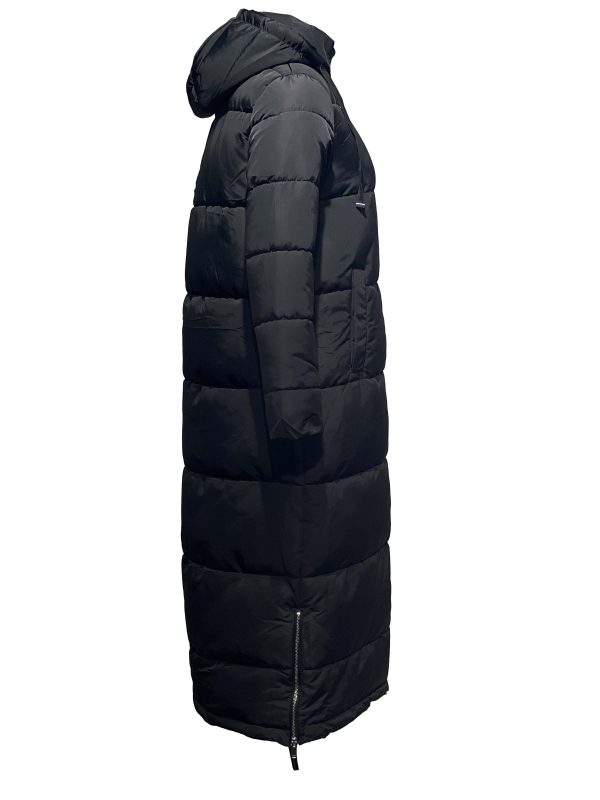 lang dames winter gewatteerde jas zwart-Cobra bestellen - BK Leder
