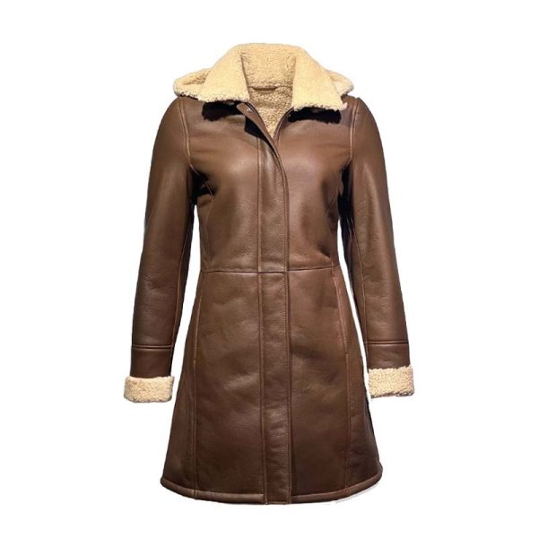 Dames cognac winter parka lammy-Zuidpool