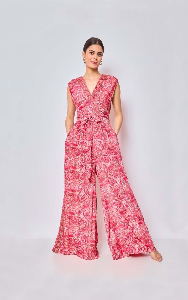 Zomer roze lange jumpsuit -Mayeline bestellen - BK Leder